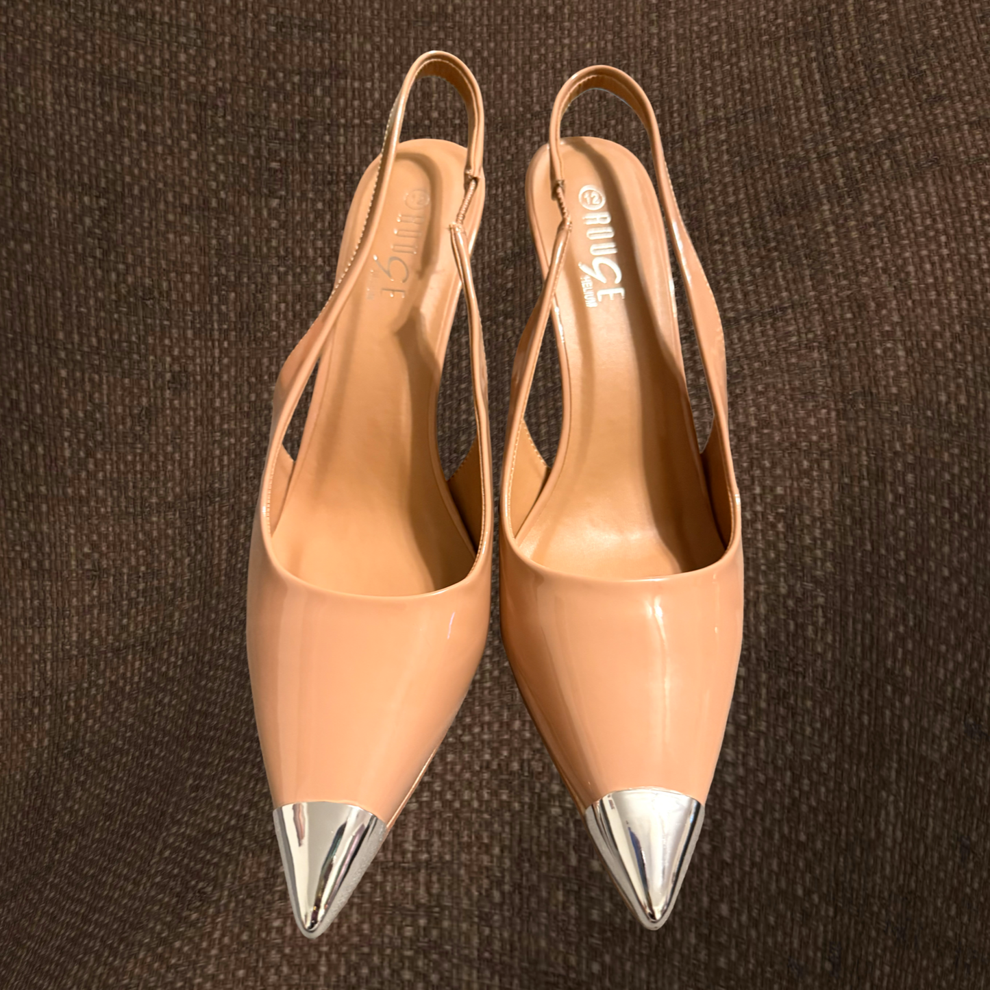 Gold Tip Sling Back Shoes