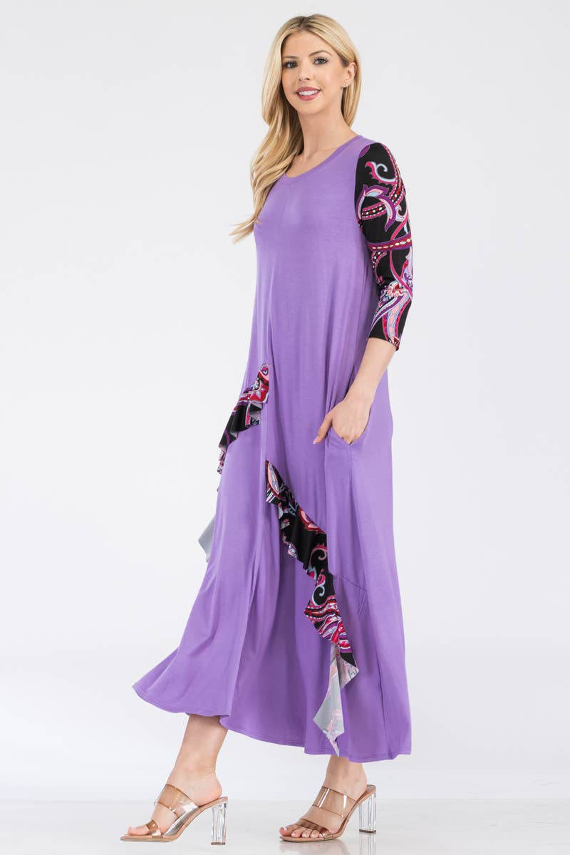 Purple Penny  Dress