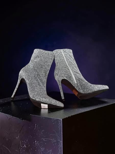 Bling Silver Boots
