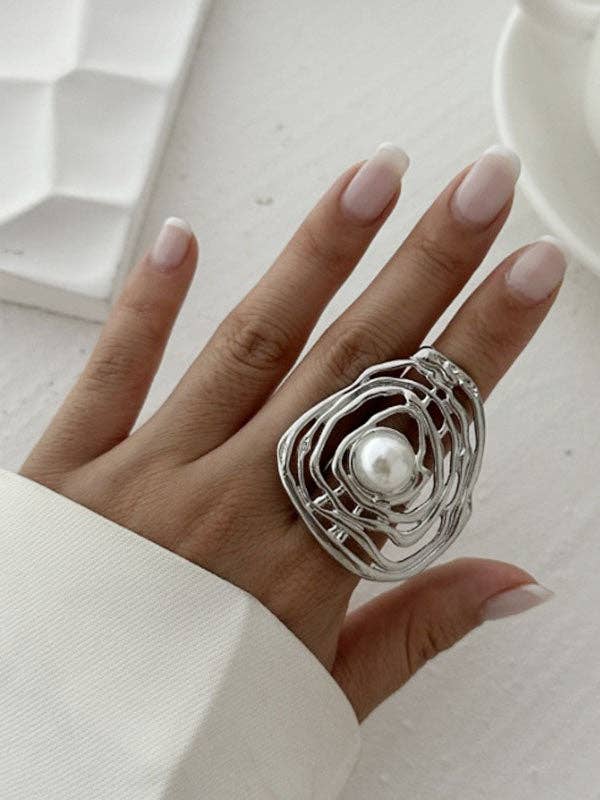 Pearl Statement Ring