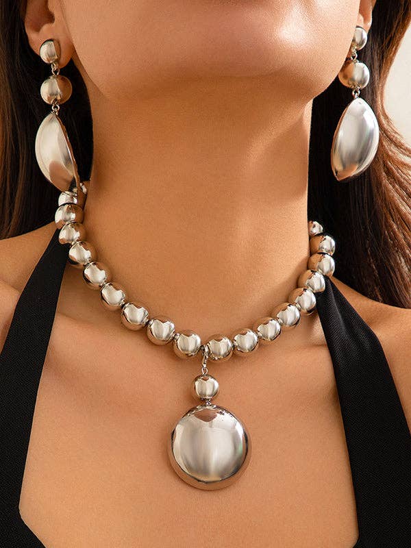 Bold Beaded Necklace Set