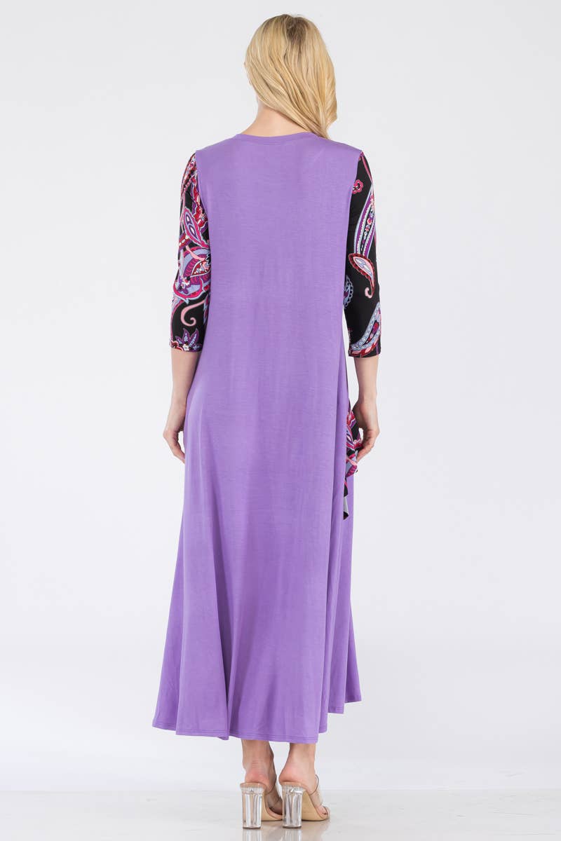 Purple Penny  Dress
