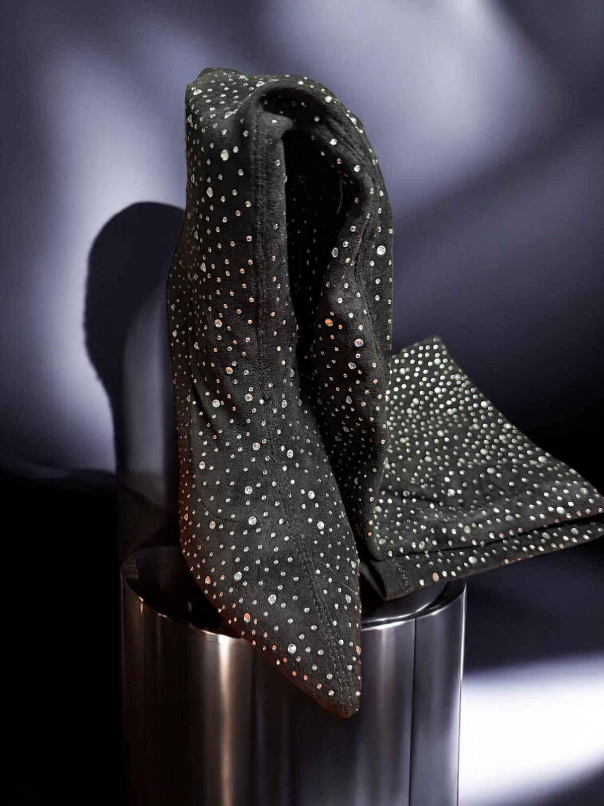 Tall Azalea Wang Diamond Stud Boots