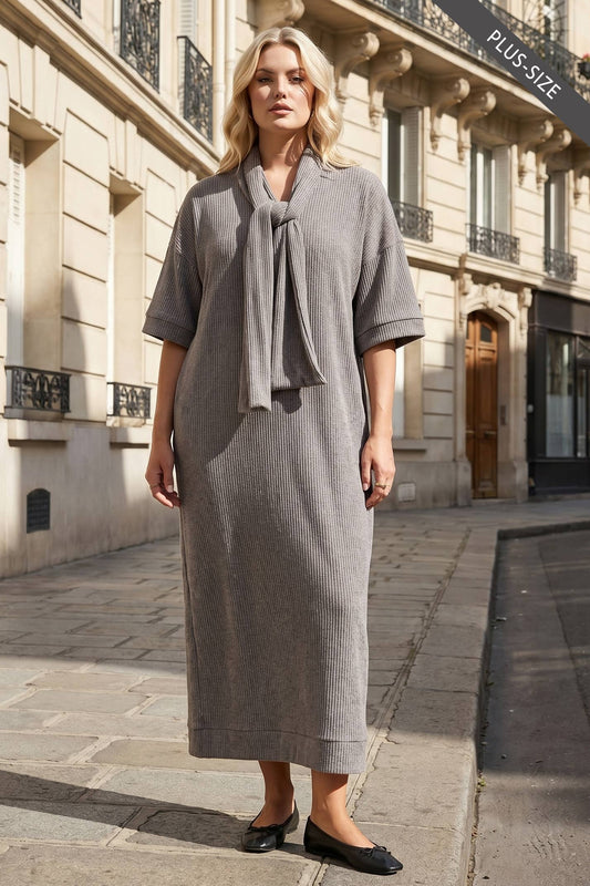 Ribbed Maxi Dress