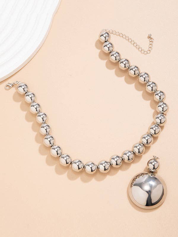 Bold Beaded Necklace Set