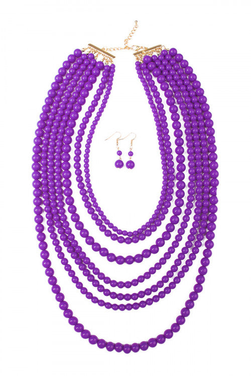 Color Pearls/ Necklace Jewelry