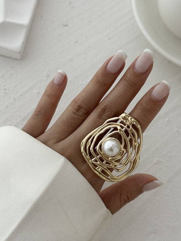 Pearl Statement Ring