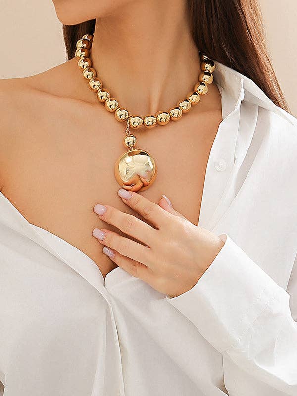 Bold Beaded Necklace Set