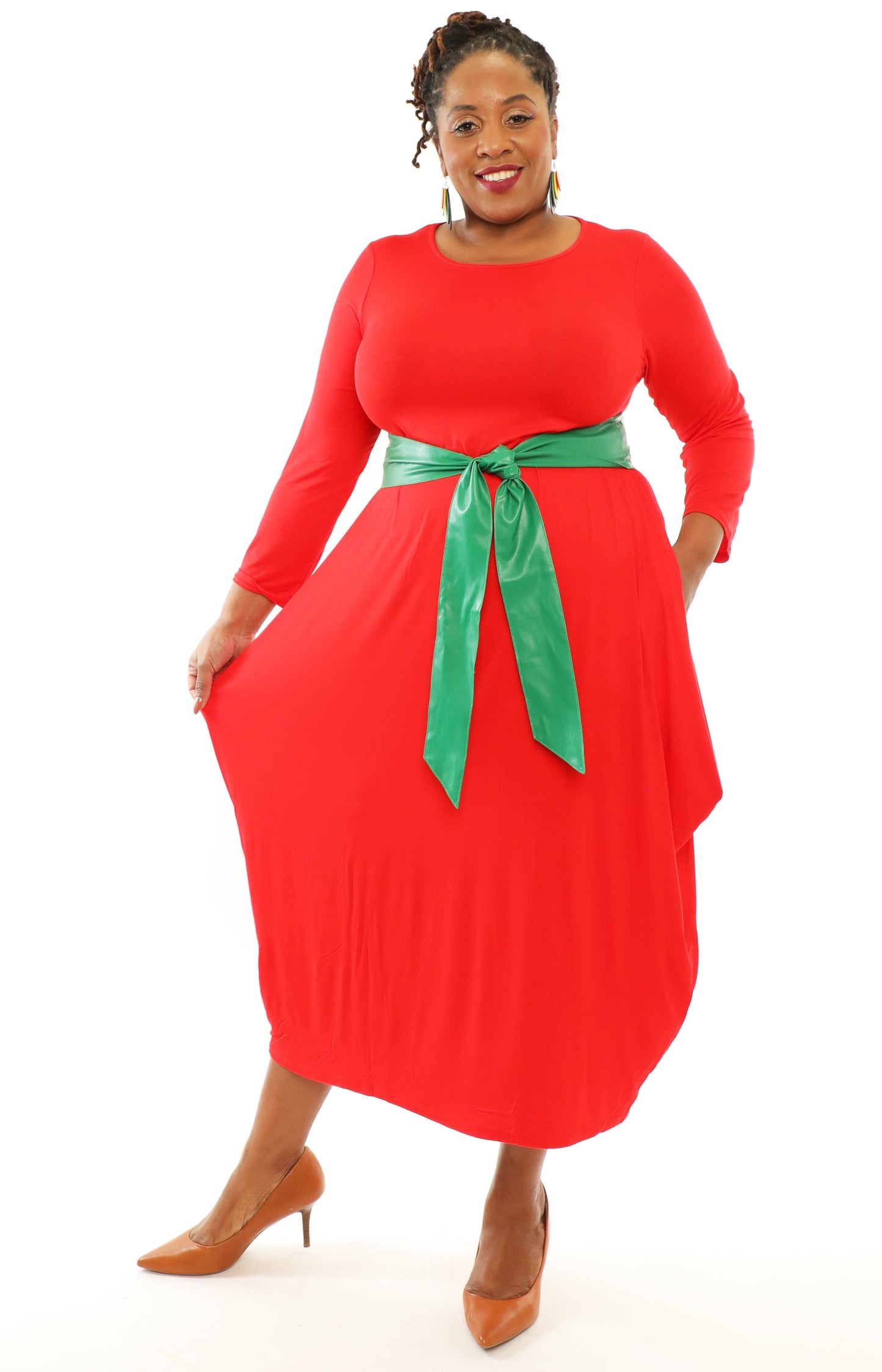 Elegant Wide Faux Leather Belt