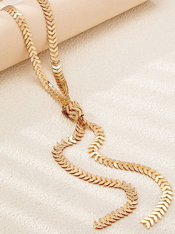 Gold Knot  Necklaces