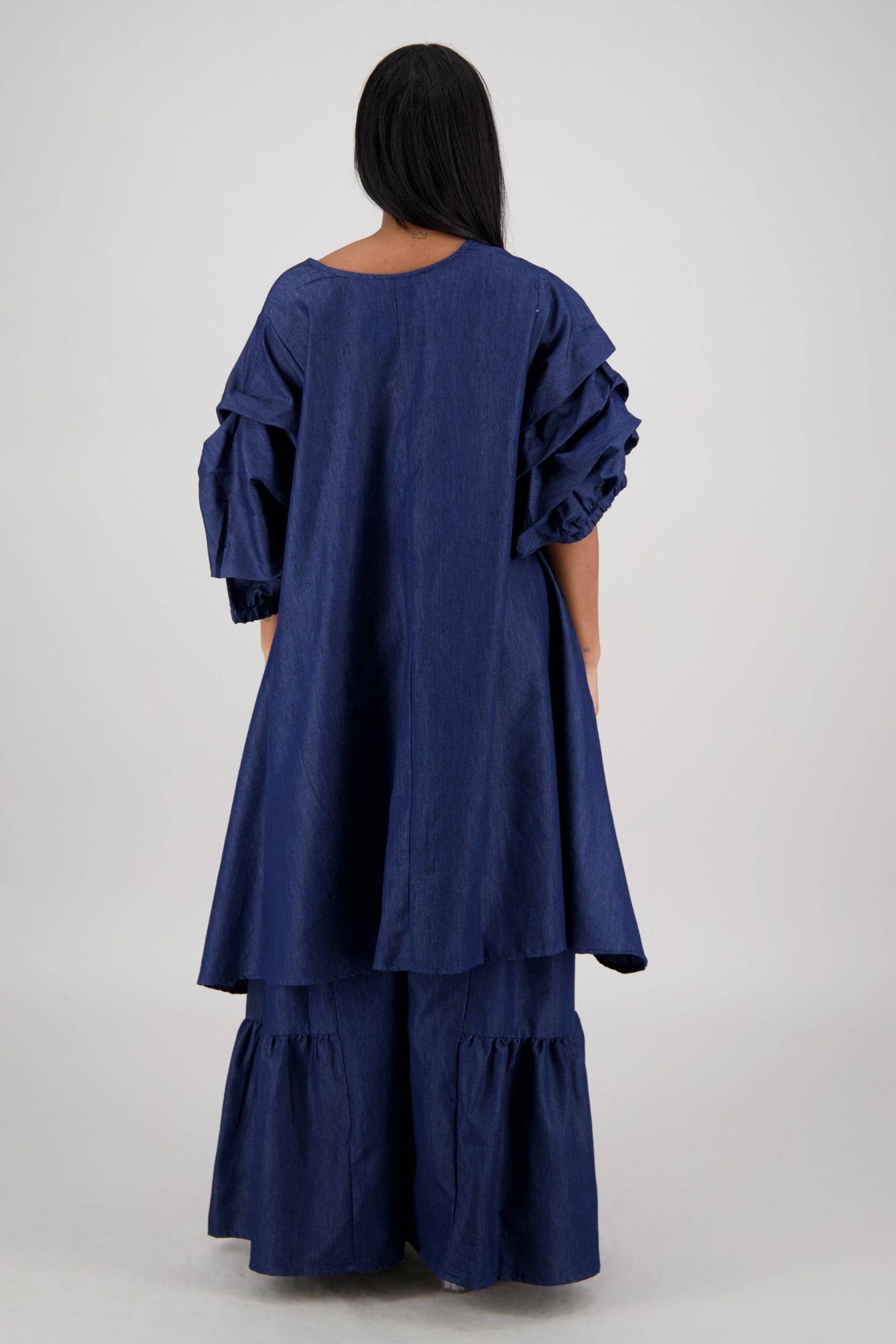 Boho Denim Pants Suit