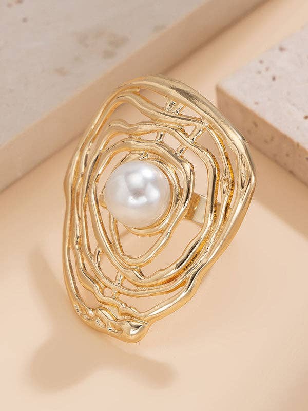 Pearl Statement Ring