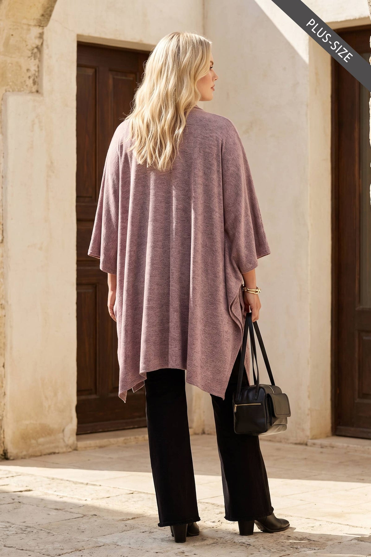 Flowy Draped Poncho Top