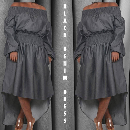 Hi Low Black Denim/Top