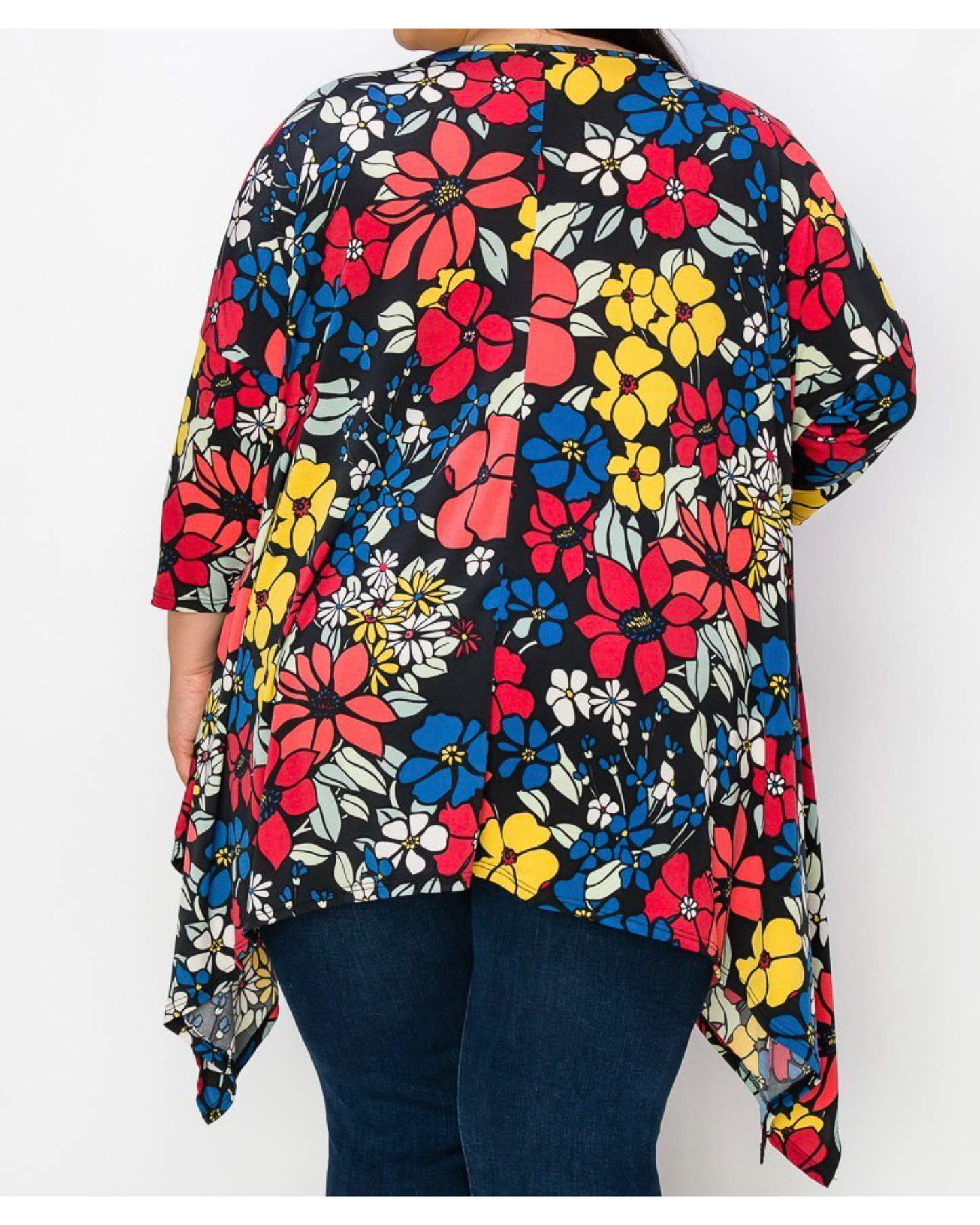 Floral Shark-bite Bottom Top