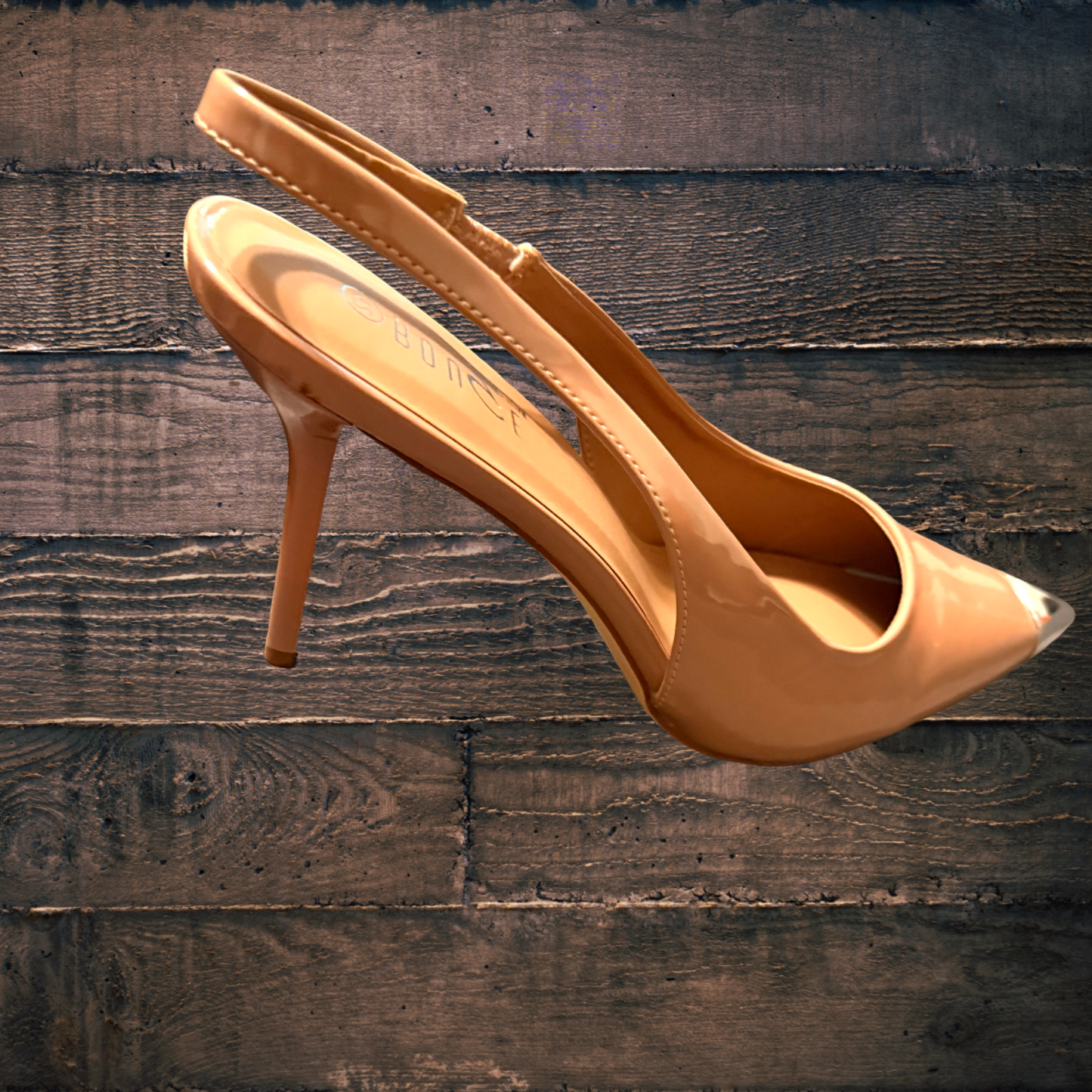 Gold Tip Sling Back Shoes