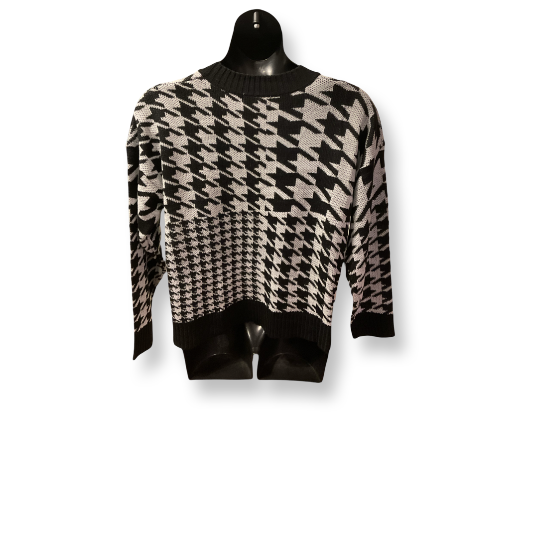 Black & White Houndstooth Sweater