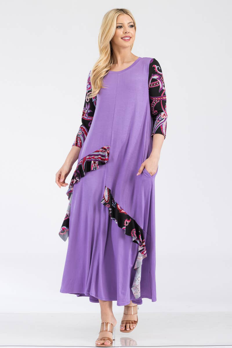 Purple Penny  Dress