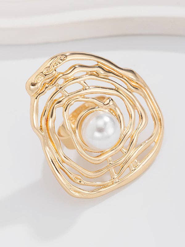 Pearl Statement Ring