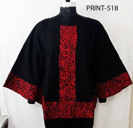 Poncho Style Tunic Top