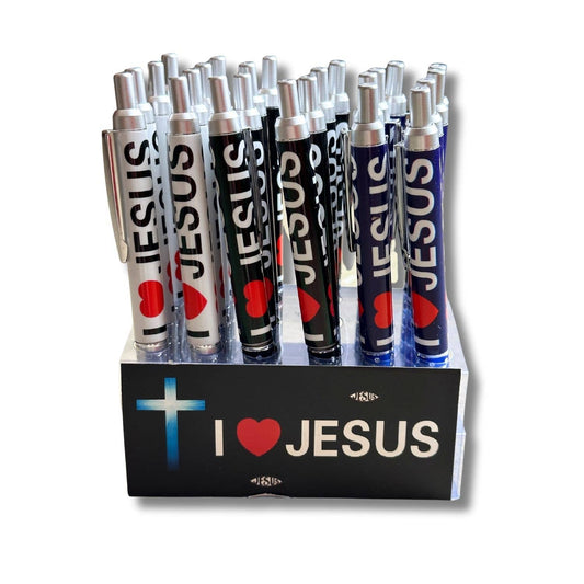 I Love Jesus Ball Point Pen, Click Pen