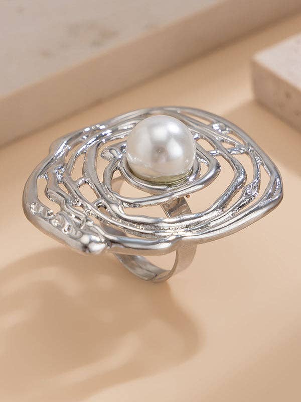 Pearl Statement Ring