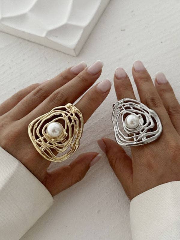 Pearl Statement Ring