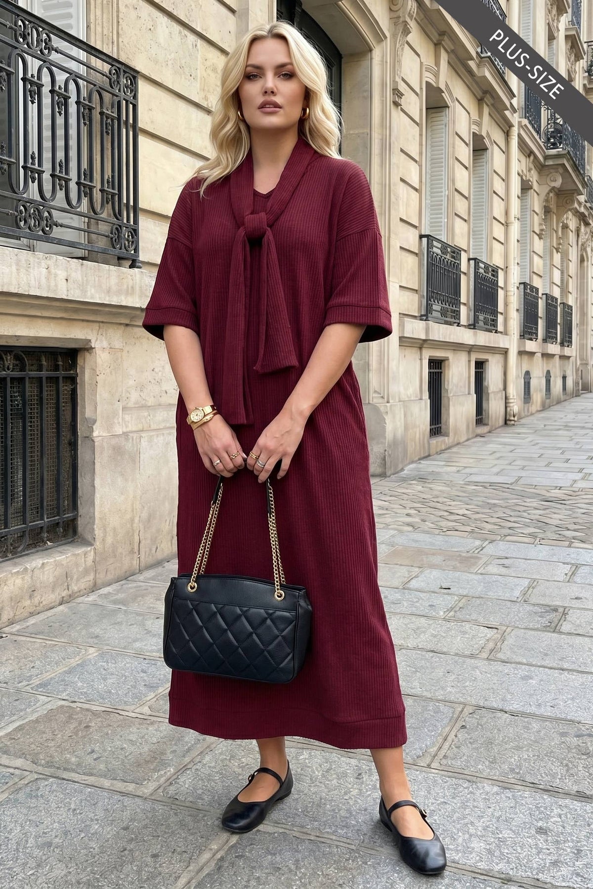 Ribbed Maxi Dress