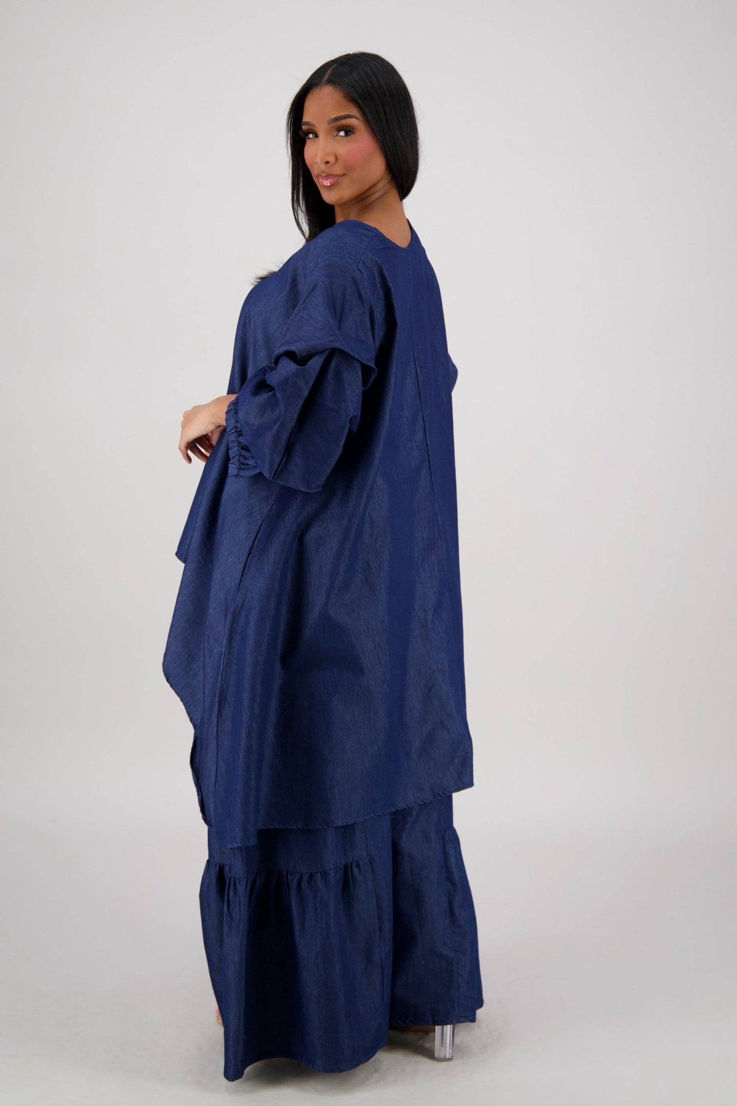 Boho Denim Pants Suit